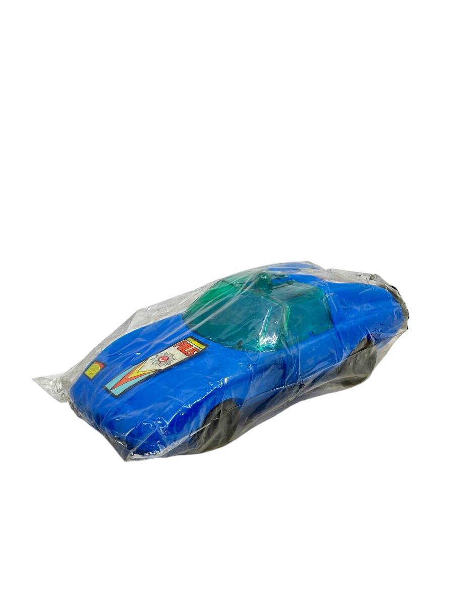 1980's Türk Malı Yalçın Üfleme Plâstik Oyuncak Polis Aracı (Sıfır Ürün) AOB4572 - 2