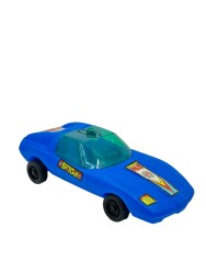 1980's Türk Malı Yalçın Üfleme Plâstik Oyuncak Polis Aracı (Sıfır Ürün) AOB4572 - 4