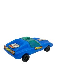 1980's Türk Malı Yalçın Üfleme Plâstik Oyuncak Polis Aracı (Sıfır Ürün) AOB4572 - 5