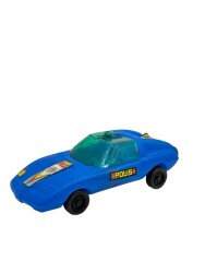 1980's Türk Malı Yalçın Üfleme Plâstik Oyuncak Polis Aracı (Sıfır Ürün) AOB4572 - 9