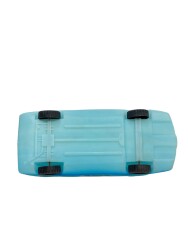 1980's Türk Malı Yalçın Üfleme Plâstik Oyuncak Polis Aracı (Sıfır Ürün) AOB4573 - 6