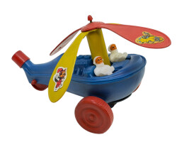 1980's Üfleme Plâstik Oyuncak Helikopter AOB5087 - 3