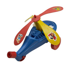 1980's Üfleme Plâstik Oyuncak Helikopter AOB5087 - 4
