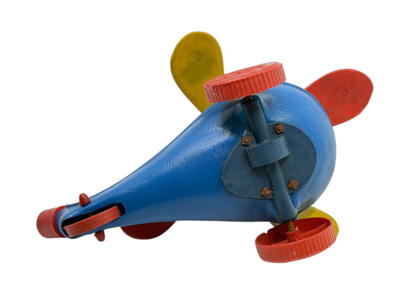 1980's Üfleme Plâstik Oyuncak Helikopter AOB5087 - 5