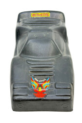 1980's Üfleme Plâstik Oyuncak Kara Şimşek Araba AOB5166 - 2