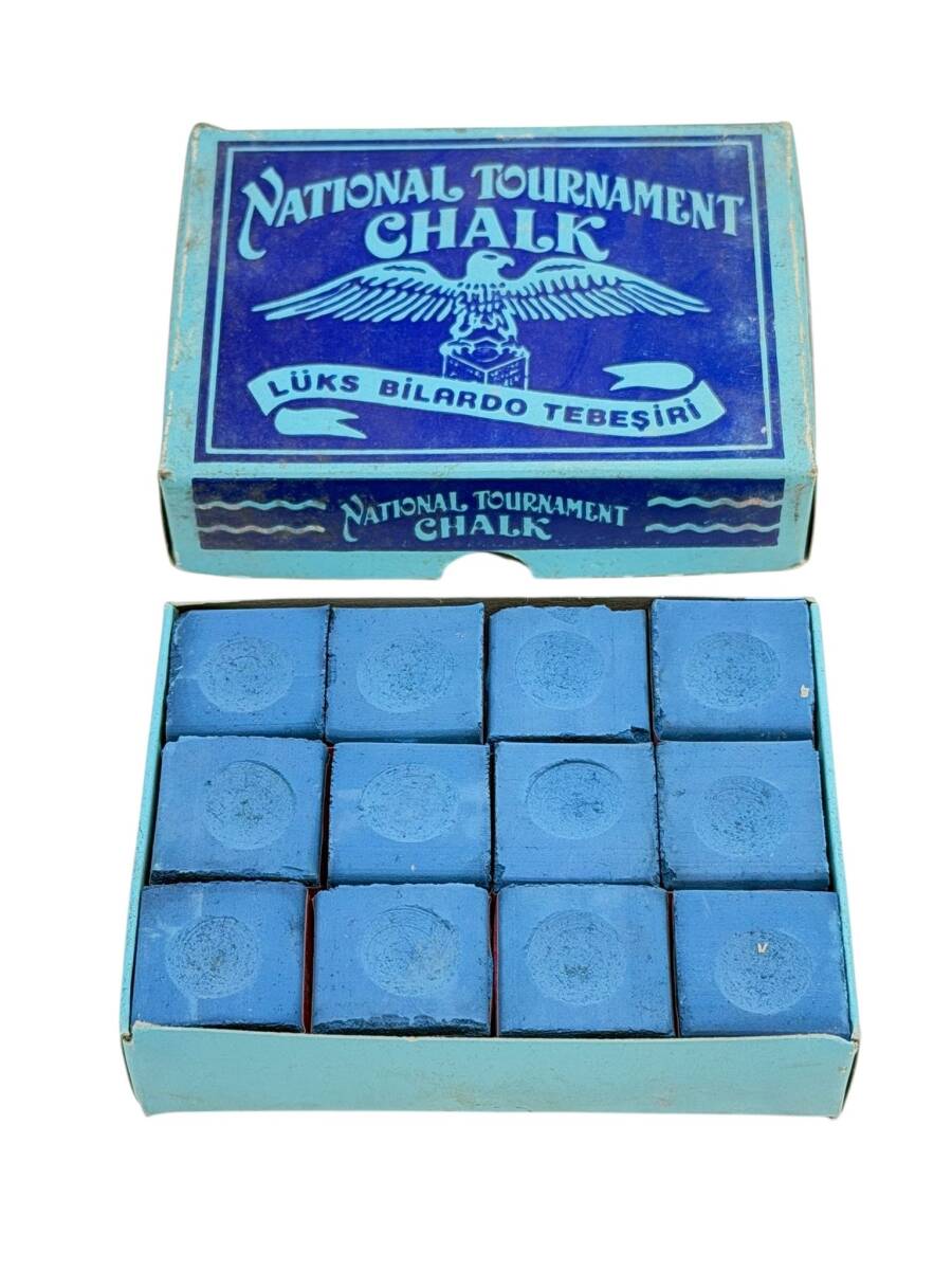 1980's Ulusal Turnuva Lüks Bilardo Tebeşirleri (Dolu Kutu) AOB5272 - 4