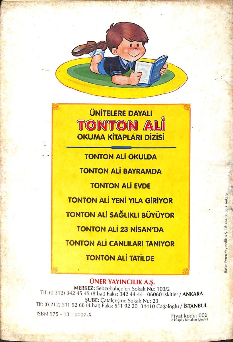 1980's Ünitelere Dayalı Okuma Kitapları Dizisi 1 - Tonton Ali Okulda NDR102485 - 3