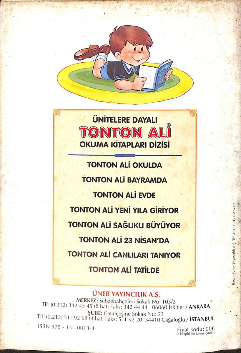 1980's Ünitelere Dayalı Okuma Kitapları Dizisi 7 - Tonton Ali Canlıları Tanıyor NDR102482 - 3