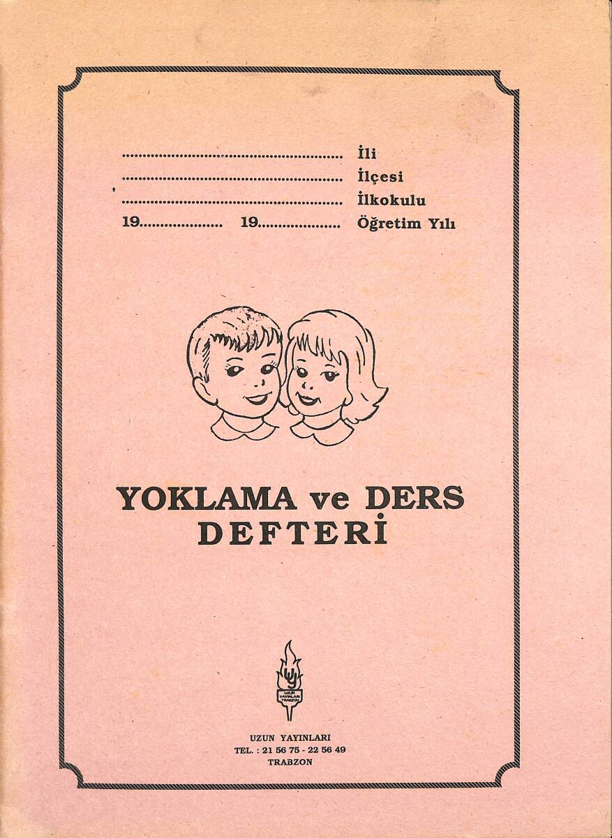 1980's Uzun Yayınları Yoklama Ve Ders Defteri NDR101201 - 1