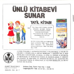 1980's Yaramaz Tekir Tatil Kitabı NDR101868 - 3