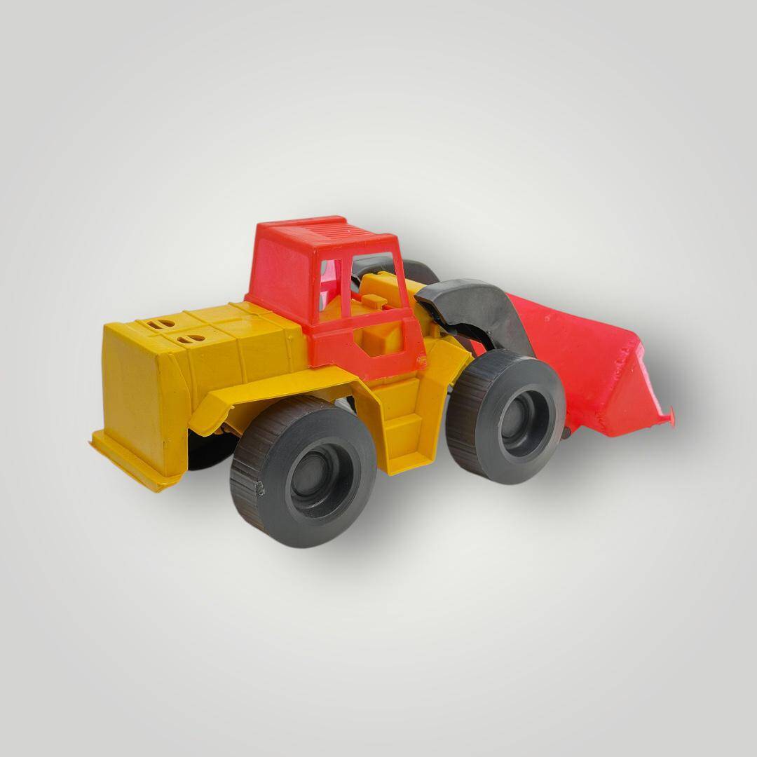 1980's Yerli Üretim Plâstik Oyuncak Dozer (Sıfır Ürün) AOB5083 - 5