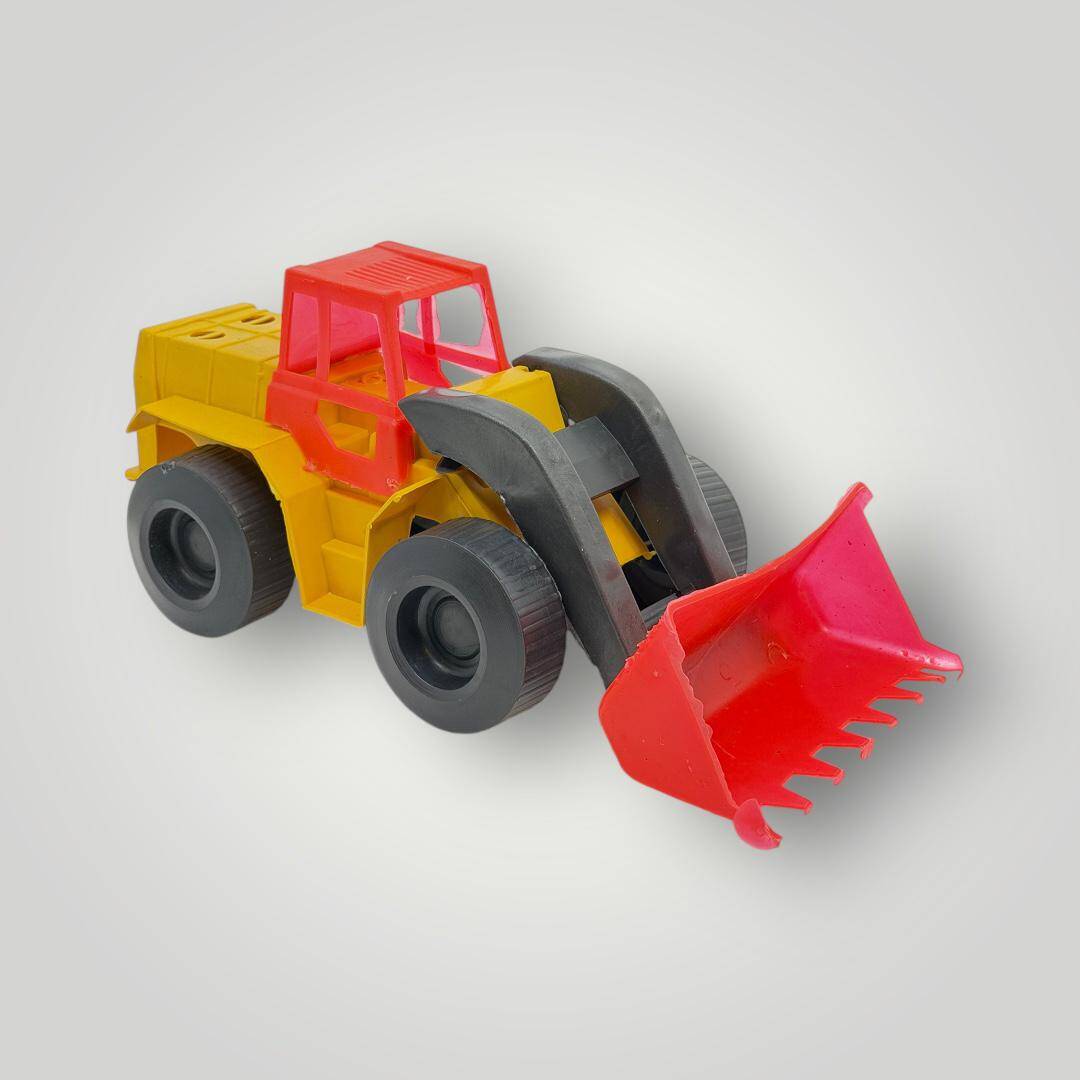 1980's Yerli Üretim Plâstik Oyuncak Dozer (Sıfır Ürün) AOB5083 - 4