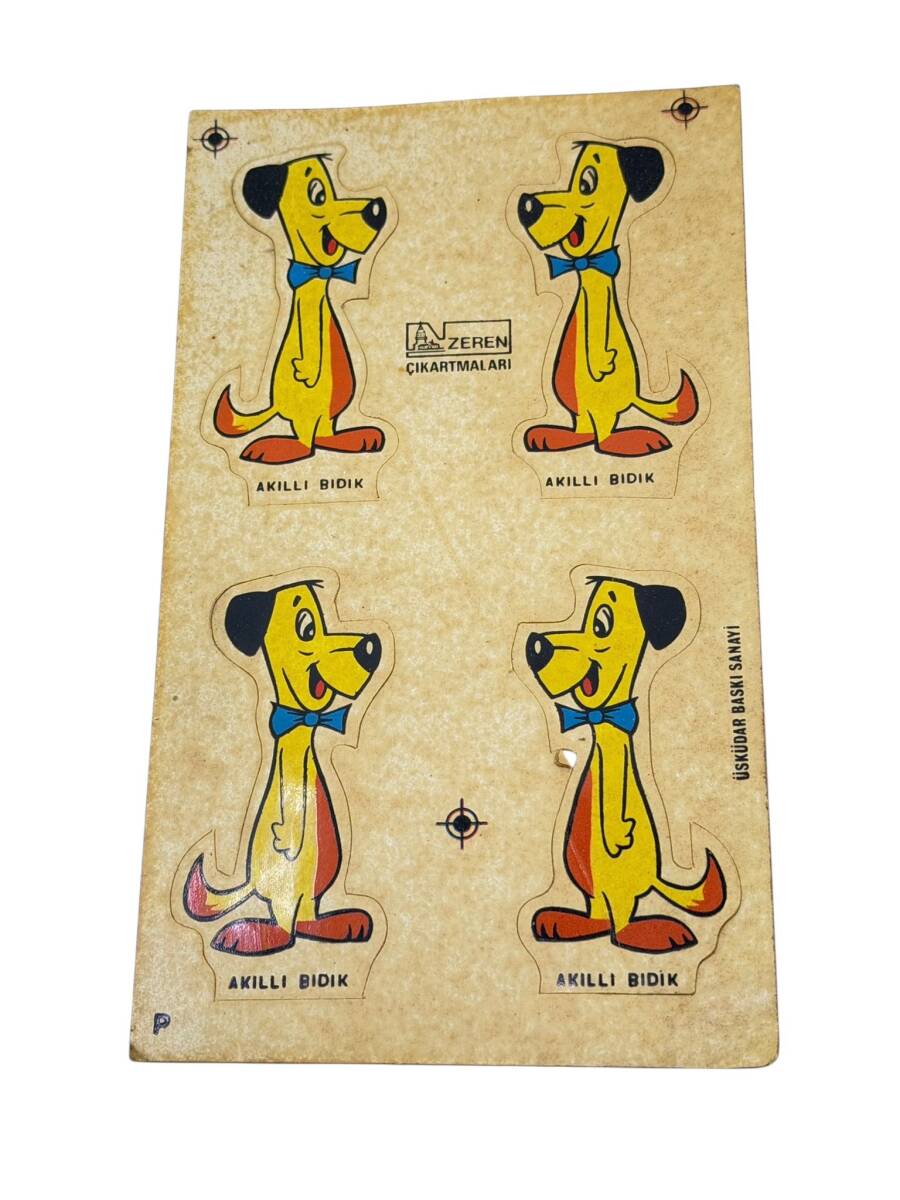 1980's Zeren Çıkartmaları Akıllı Bıdık 4'lü Sticker Çıkartma AKS2114 - 1