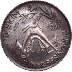 1981 - FAO 1500 Lira Gümüş - ÇİL TCH448 - 2