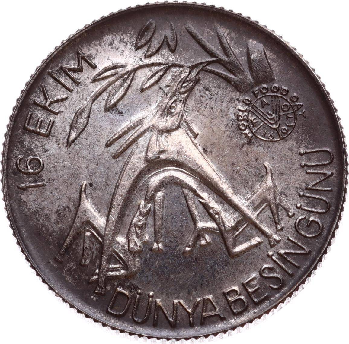 1981 - FAO 1500 Lira Gümüş - ÇİL TCH448 - 2