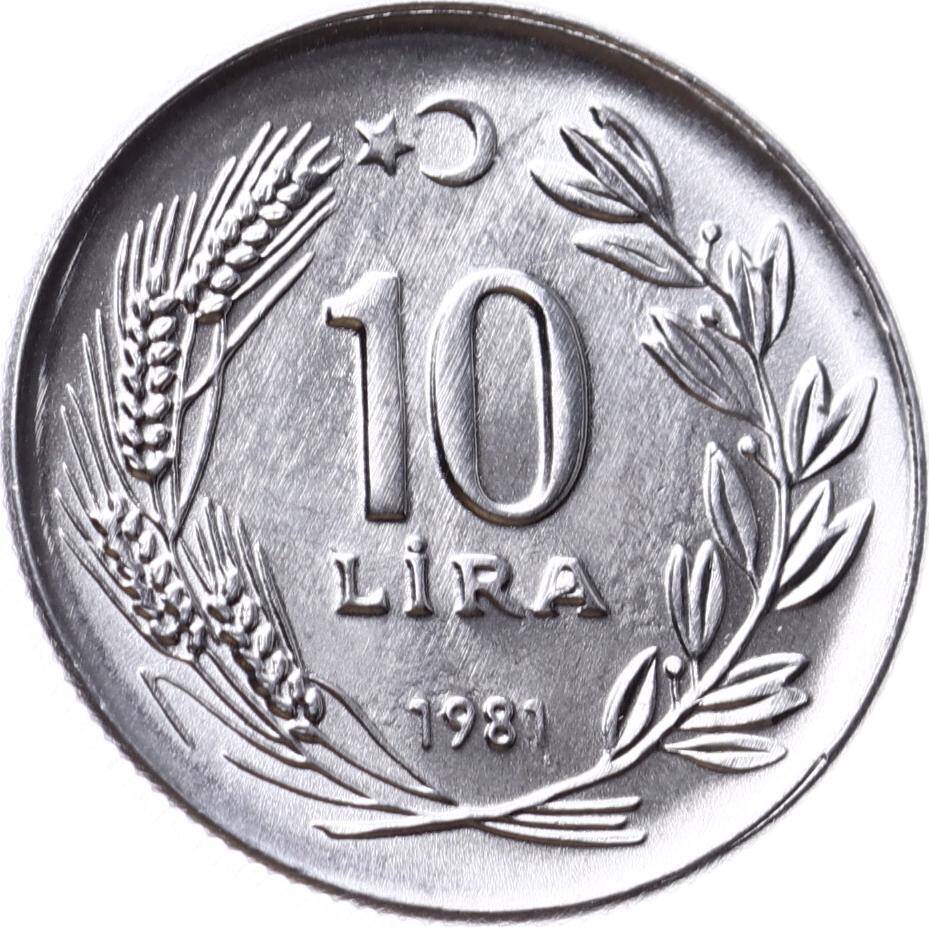 1981 Yılı 10 Lira - ÇİL TCM3136 - 3