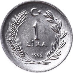 1982 Yılı 1 Lira - ÇİL TCM3144 - 3