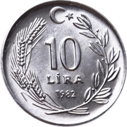 1982 Yılı 10 Lira - ÇİL TCM3137 - 3