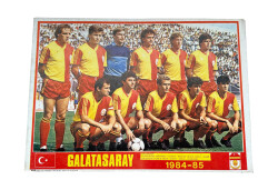 1984-85 Sezonu Galatasaray Oyuncu Kadrosu Kartpostal (Büyük Boy) KRT21936 - Gökçekoleksiyon