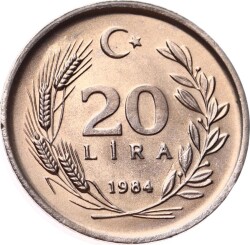 1984 Yılı 20 Lira - ÇİL TCM3256 - 1