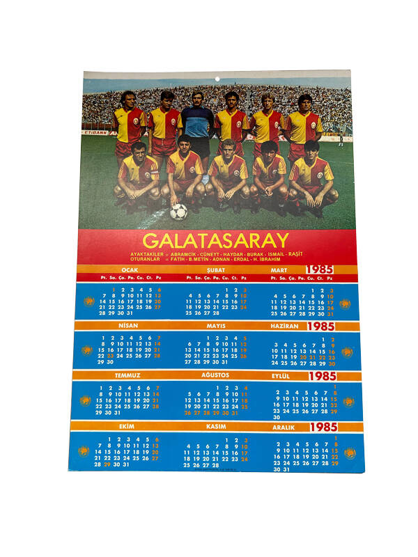 1985 Takvimli Galatasaray Kadrosu (Büyük Boy) KRT21938 - 1