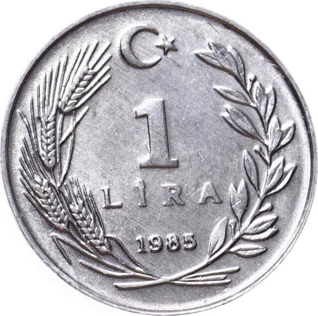 1985 Yılı 1 Lira - ÇİL TCM3145 - 1