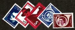 1986-1988 Bulgaristan Sosyalist Direnişçiler ve Partizan Portreleri Temalı Damgalı Karma Pul Lotu - Özel Kartelasında PPT3316 - 