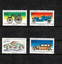 1986 Otomobilin 100. Yılı Klasik Arabalar Tam Seri Pul - Damgasız (MNH) PPT2507 - Gökçekoleksiyon