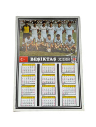 1986 Takvimli Beşiktaş Kadrosu (Büyük Boy) KRT21932 - Gökçekoleksiyon