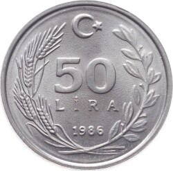 1986 Yılı 50 Lira ÇİL TCM592 - 1