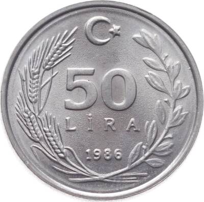 1986 Yılı 50 Lira ÇİL TCM592 - 1