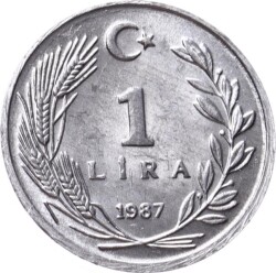1987 Yılı 1 Lira - ÇİL TCM3146 - 3