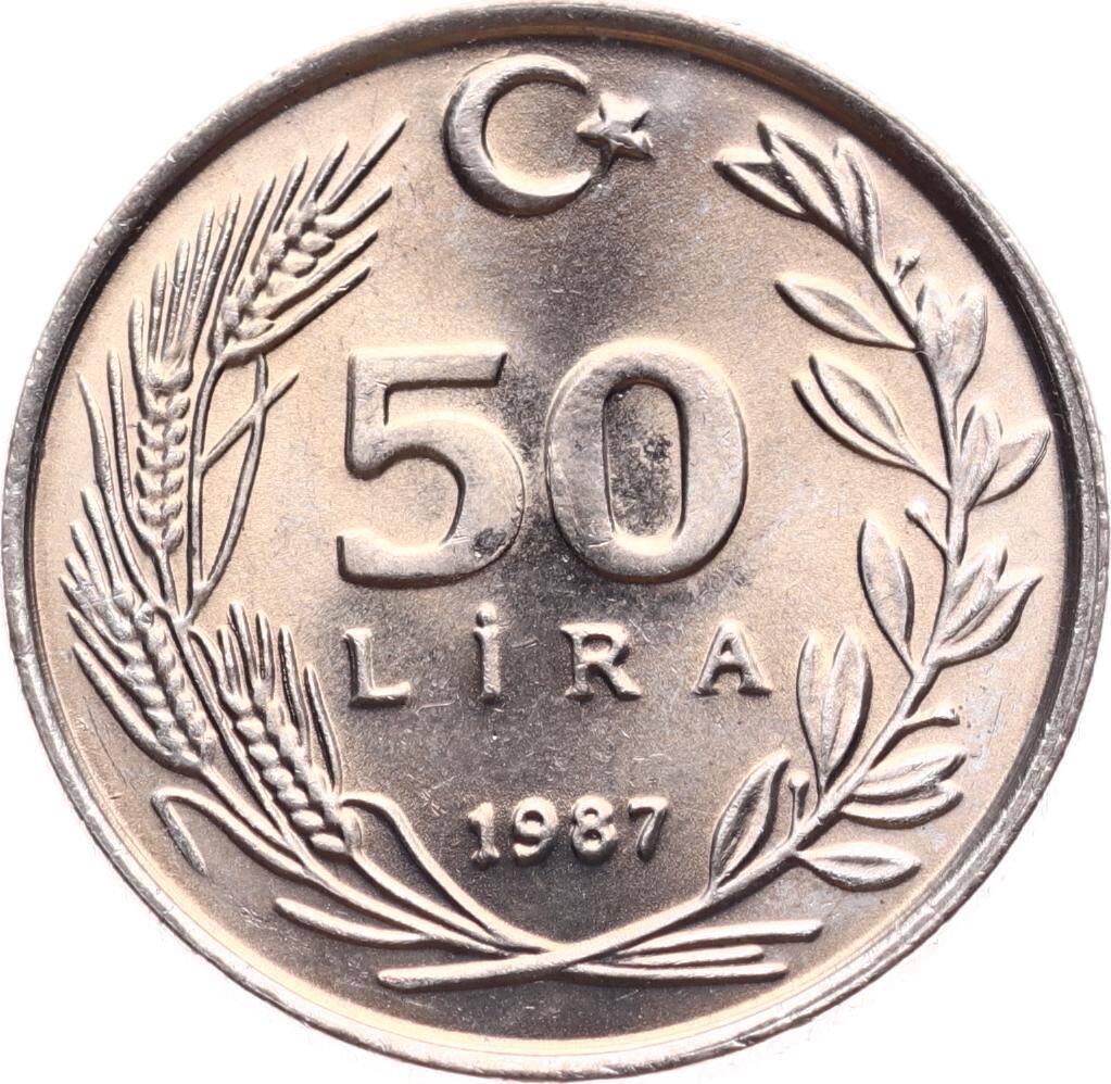 1987 Yılı 50 Lira - ÇİL TCM3153 - 3