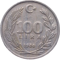 1988 Yılı 100 Lira ÇÇT TCM582 - 1