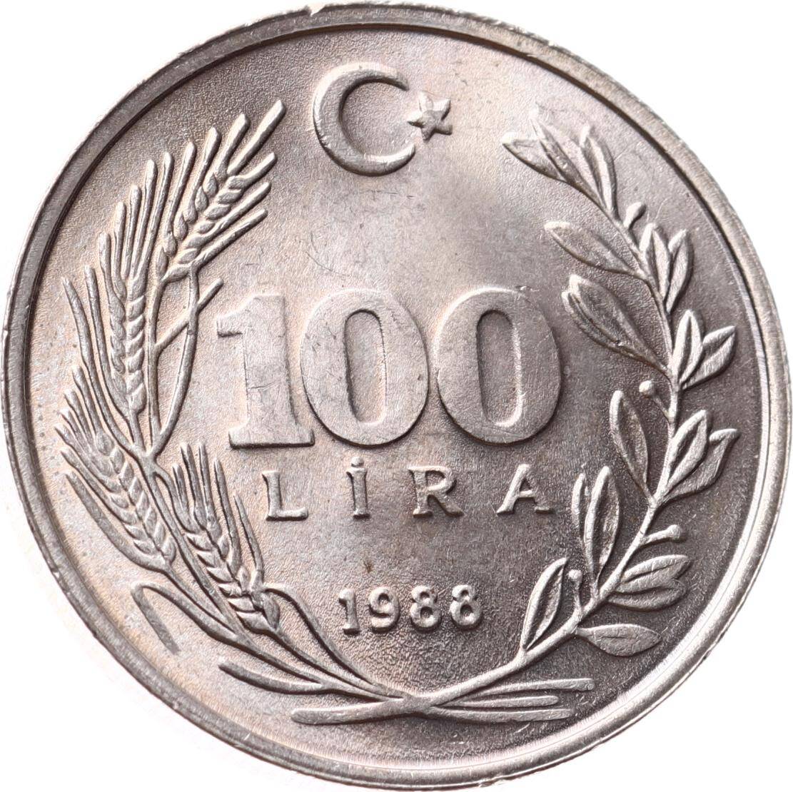 1988 Yılı 100 Lira - ÇİL TCM3156 - 3