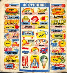 1990 Anton 40 Farklı Sticker Çıkartma KRT18050 - Gökçekoleksiyon