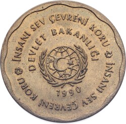 1990 Devlet Bakanlığı İnsanı Sev Çevreni Koru Madalyon MVM2151 - 2
