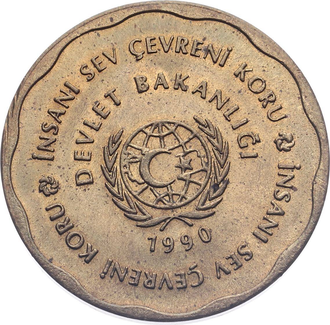 1990 Devlet Bakanlığı İnsanı Sev Çevreni Koru Madalyon MVM2151 - 2