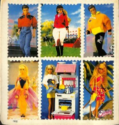 1990 Sindy Barbie Sticker Çıkartma - ÇOK NADİR KRT18047 - Gökçekoleksiyon