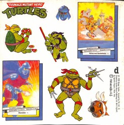 1990 Teenage Mutant Hero Turtles Ninja Kaplumbağalar Sticker - ÇOK NADİR KRT17990 - Gökçekoleksiyon
