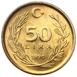 1990 Yılı 50 Lira - ÇİL TCM3245 - Gökçekoleksiyon