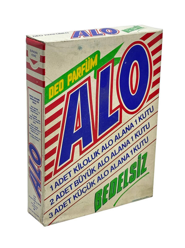 1990'lar Alo Deo Parfümlü Toz Deterjan *Kir Ve Kir Kokularını Yok Eder* (Dolu Kutu) AOB4733 - 4