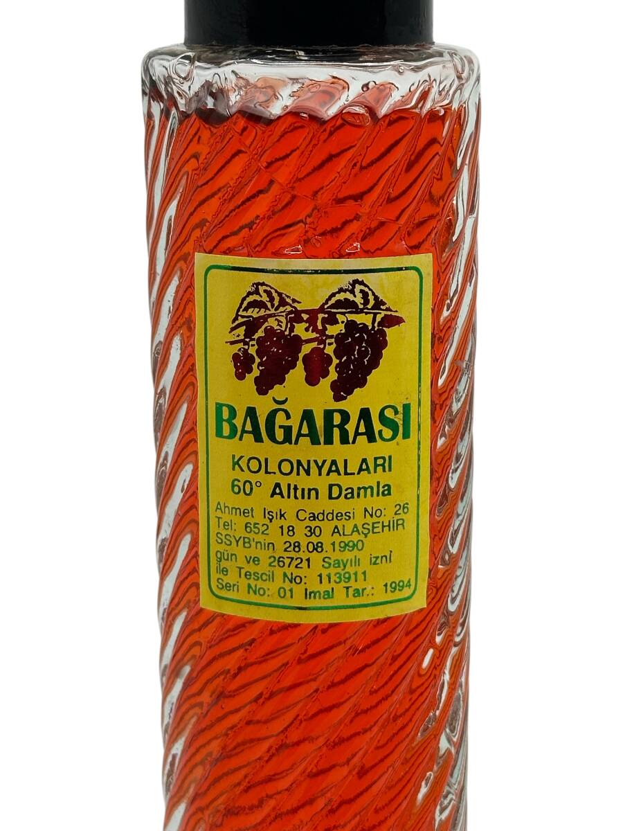 1990'lar Bağarası (Alaşehir) Altın Damla Kolonyası (Dolu Şişe) AOB4343 - 2