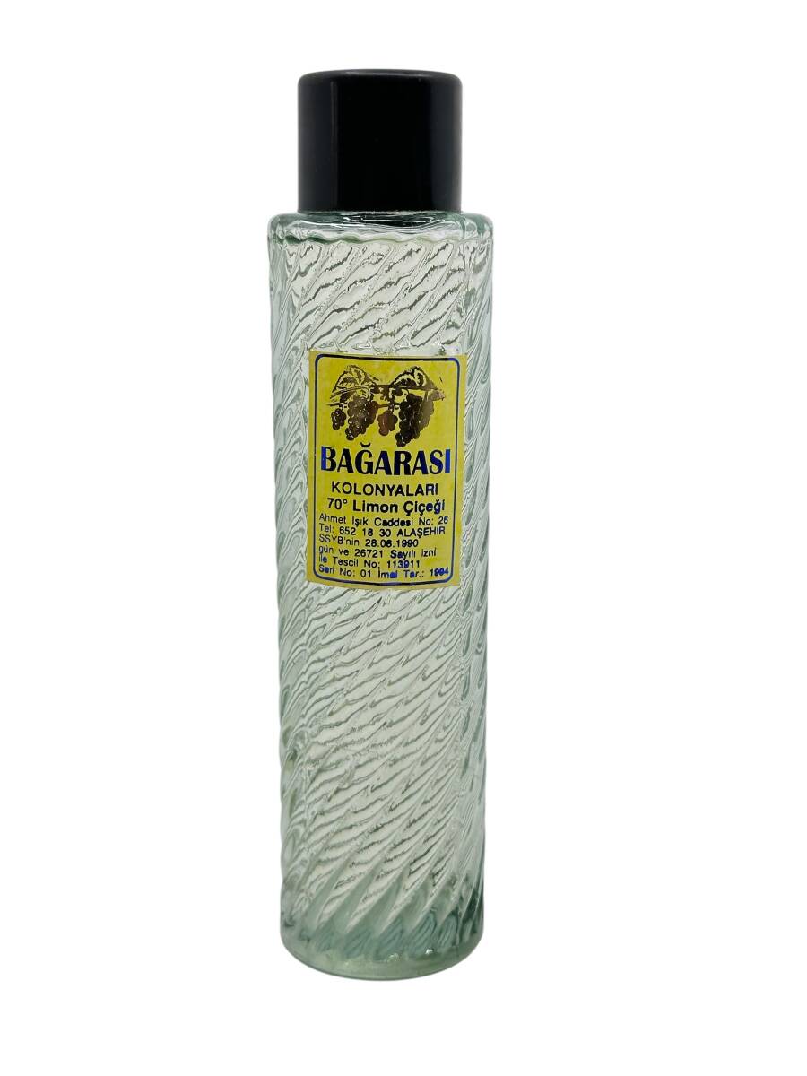 1990'lar Bağarası (Alaşehir) Limon Kolonyası (Dolu Şişe) AOB4342 - 1