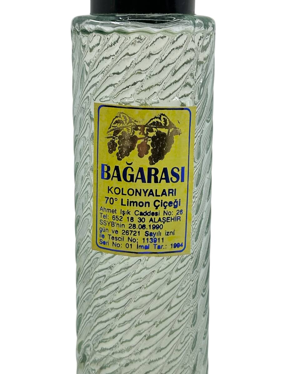 1990'lar Bağarası (Alaşehir) Limon Kolonyası (Dolu Şişe) AOB4342 - 2