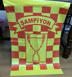 1990lar Galatasaray Taraftar Bayrağı 68x97 (Büyük Boy) BY2 - Gökçekoleksiyon