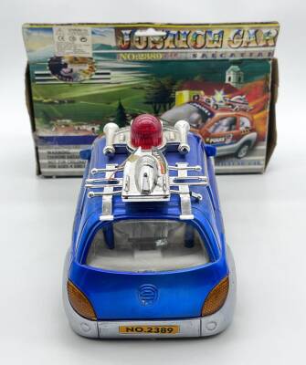 1990lar Justıce Car Çin Malı Polis Aracı Kutusunda (N) - 3