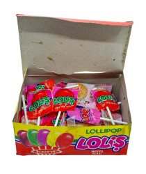 1990'lar Kent Loliş Meyva Sulu Dil Bonbon Lollipop Şeker (N) AOB4376 - 3