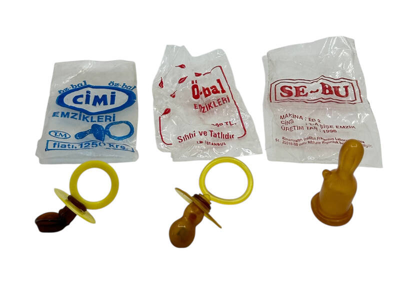 1990'lar Öz-Bal&Se-Bu Bebe Emzikleri Lot (Sıfır Poşetinde) (N) AOB4361 - 1