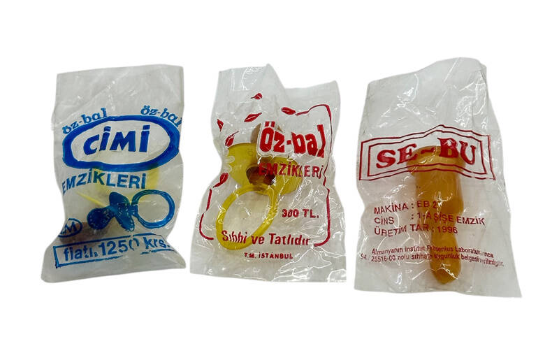1990'lar Öz-Bal&Se-Bu Bebe Emzikleri Lot (Sıfır Poşetinde) (N) AOB4361 - 2
